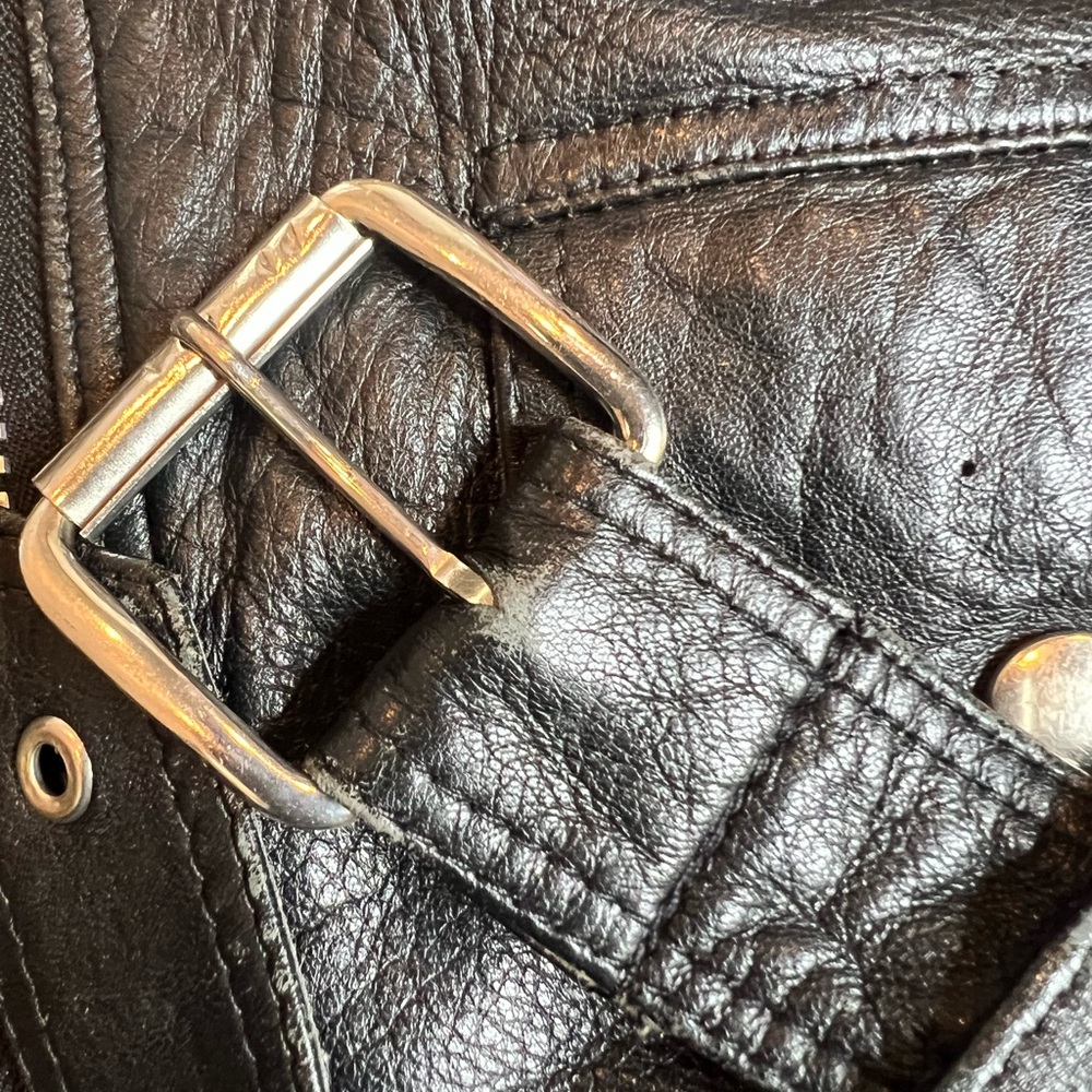 Vintage Crop Motorcycle Jacket sz S - Picture 11 of 15